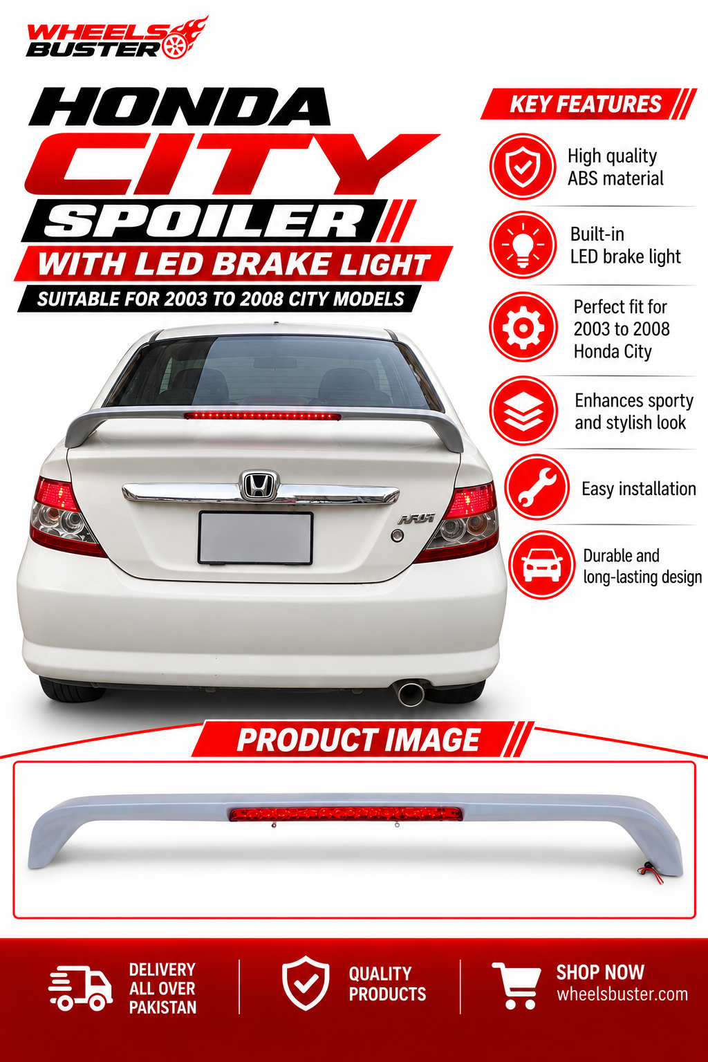 Honda City Spoiler (2003-2008)