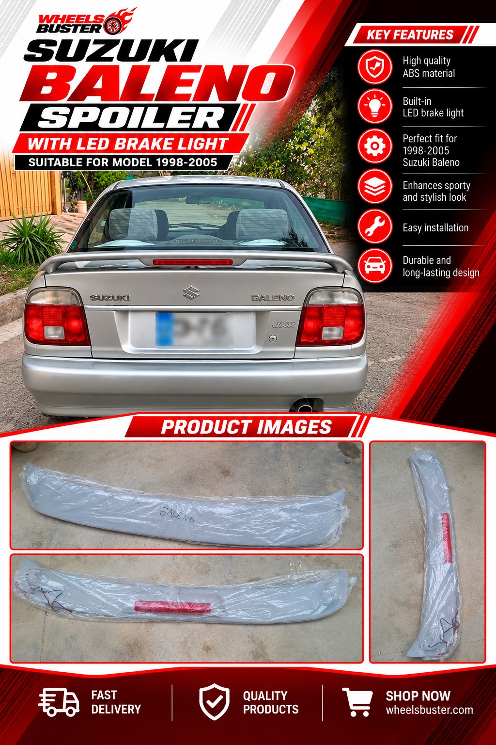 suzuki baleno spoiler