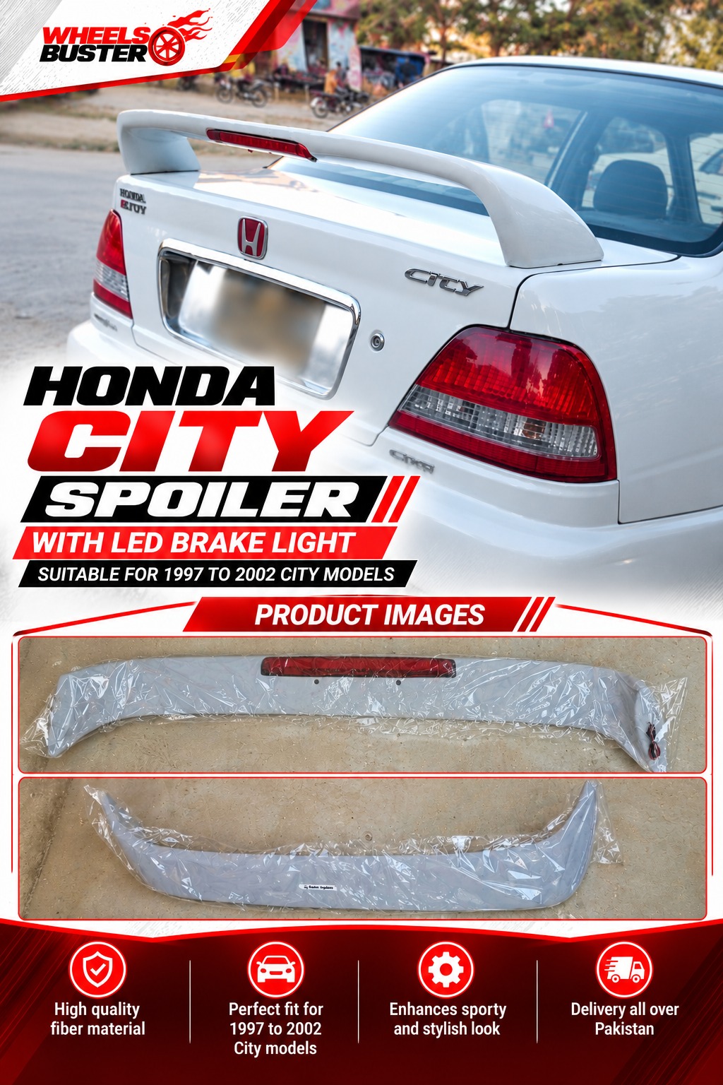 Honda City LED Spoiler