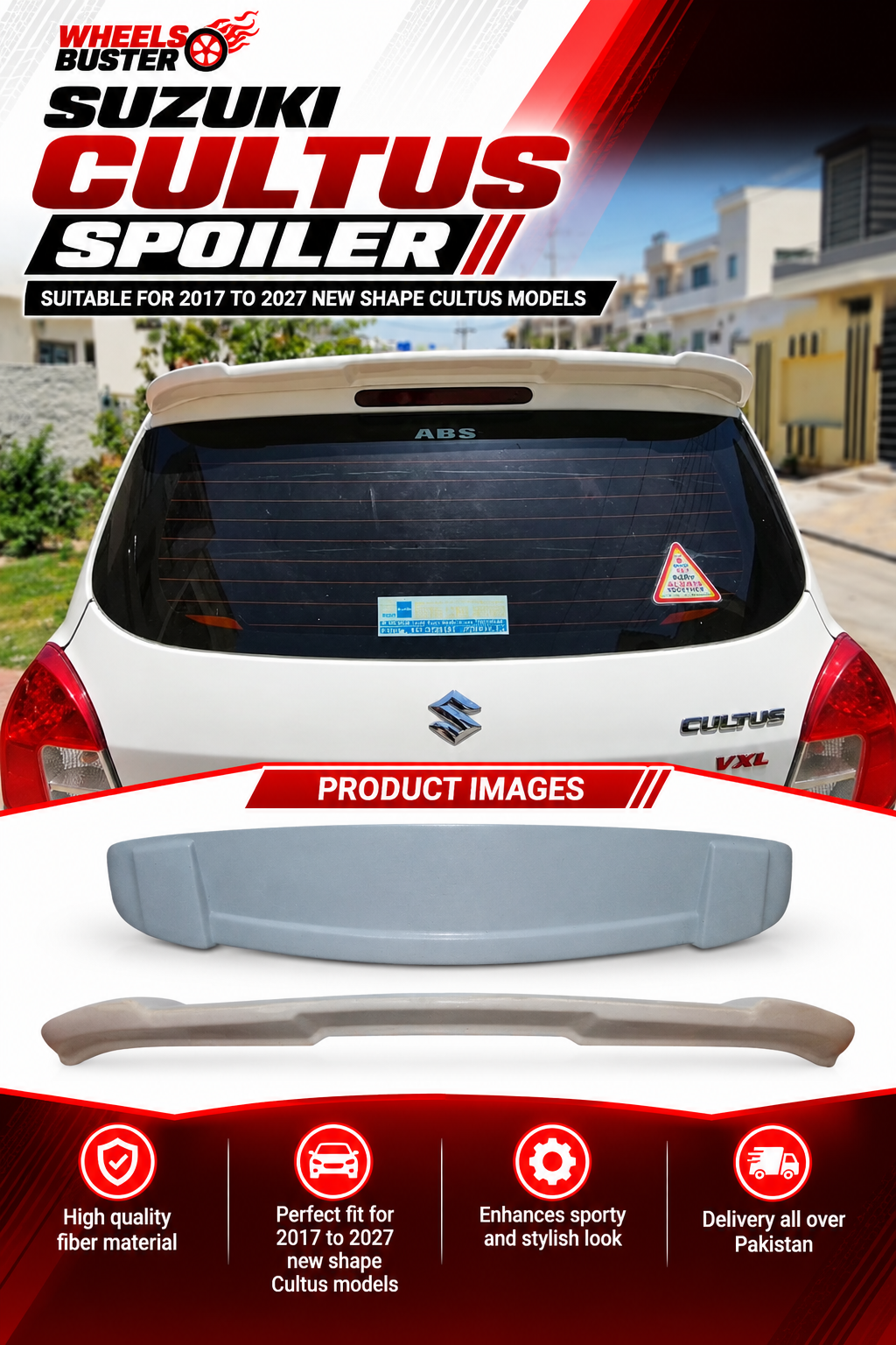 Suzuki Cultus New Shape Spoiler