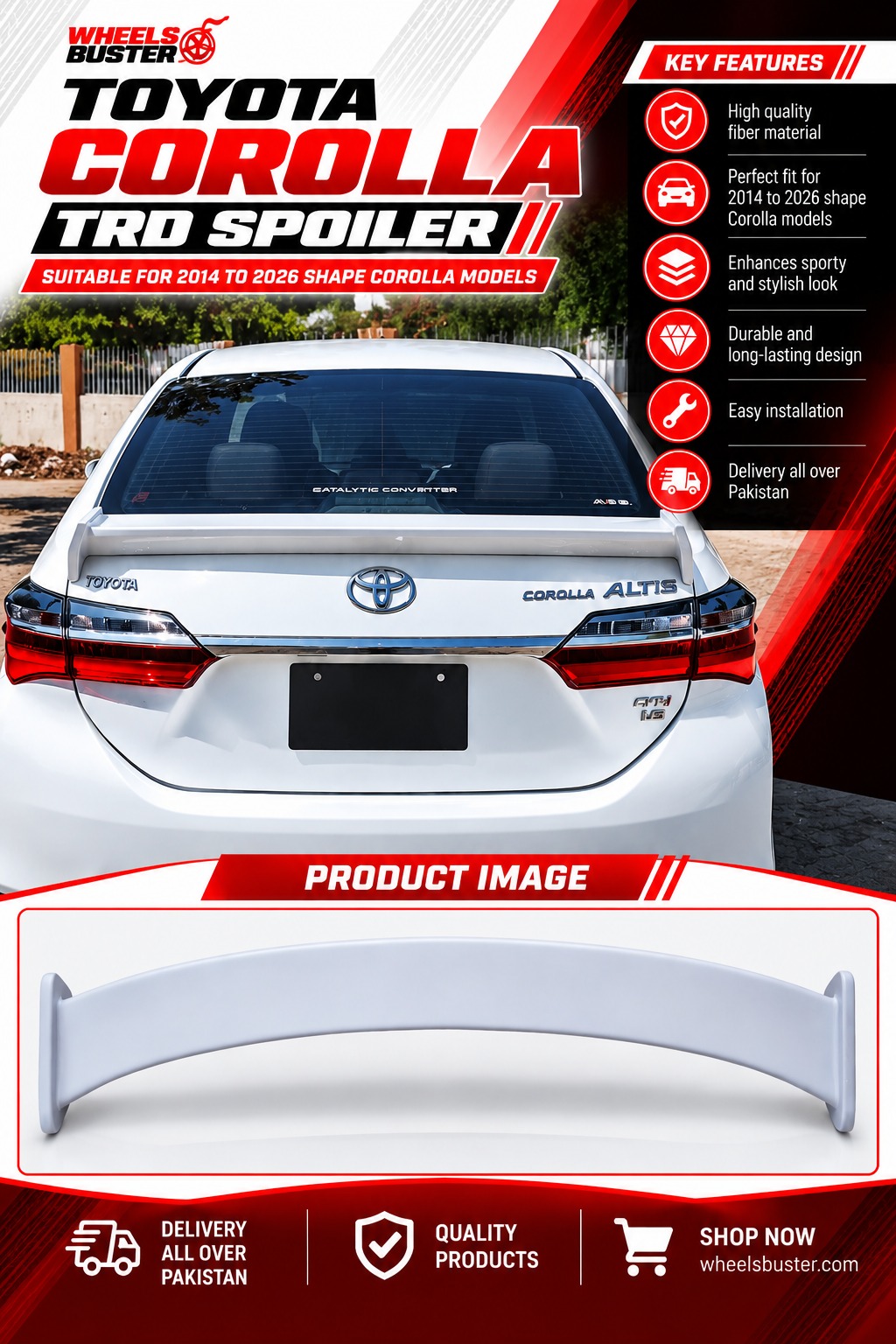 Toyota Corolla TRD Spoiler (2014-2027)