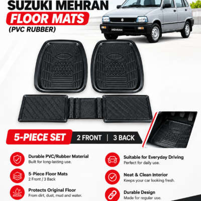 Suzuki Mehran Floor Mats (PVC Rubber)
